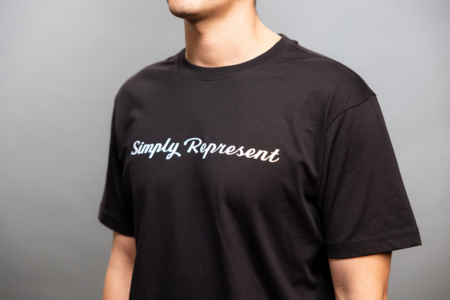 Black Simply Represent Shirt